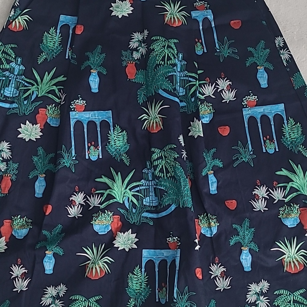 Ann Taylor Factory Petite Skirt 00P Floral A Line Garden Print Boho Cottagecore - Picture 3 of 16